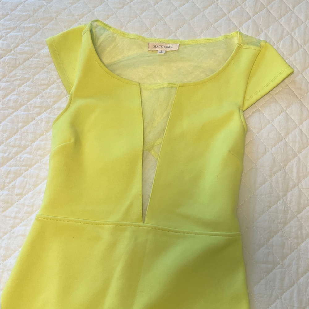 Yellow Cap Sleeve Dress